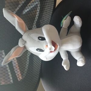 Toy Factory 10" Baby Bugs Bunny, gray & white with Pink Ears Toy